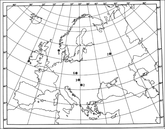 WBBSE Solutions For Class 9 Fundamentals Of History Map Pointing Chapter 5 Map Of Europe