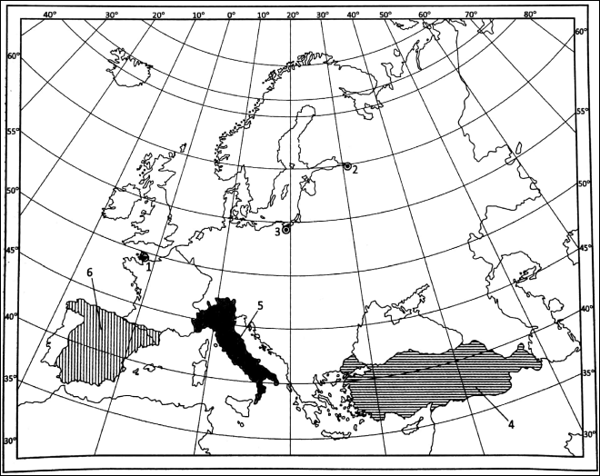 WBBSE Solutions For Class 9 Fundamentals Of History Map Pointing Chapter 6 Map Of Europe