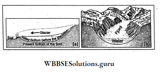 WBBSE Notes For Class 10 Geography And Environment Chapter 1 Exogenetic Processes And Resultant Fjord and Fjord (Front View)