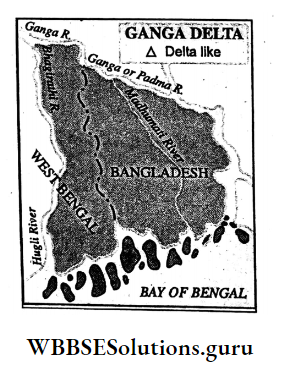 WBBSE Notes For Class 10 Geography And Environment Chapter 1 Exogenetic Processes And Resultant Landforms Gange Delta