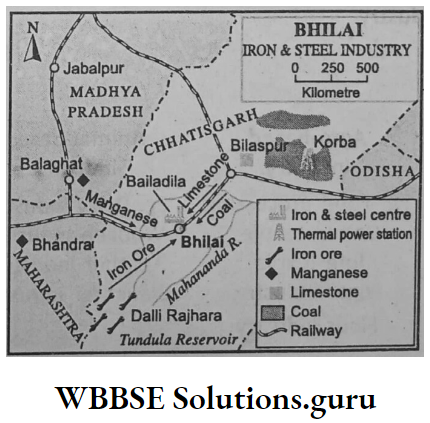 WBBSE Notes For Class 10 Chapter 5 India Economic Environment Bhilai Iron & Steel Industry