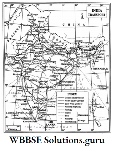 WBBSE Notes For Class 10 Chapter 5 India Economic Environment India-Transport