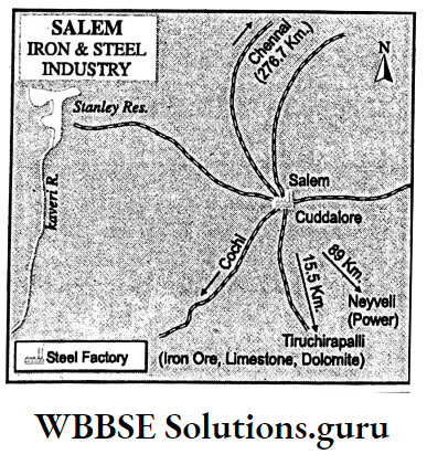WBBSE Notes For Class 10 Chapter 5 India Economic Environment Salem Iron & Steel Industry