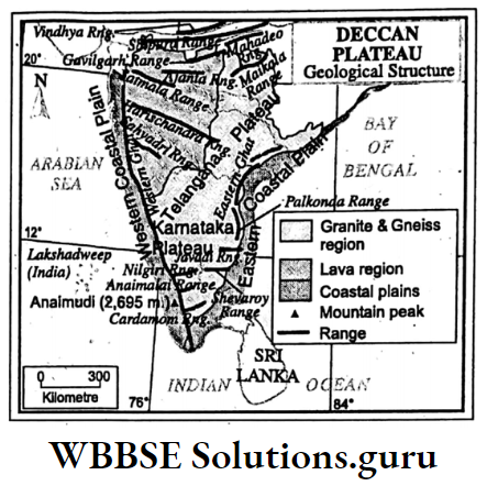 WBBSE Notes For Class 10 Geography Chapter 5 India Deccan Plateau