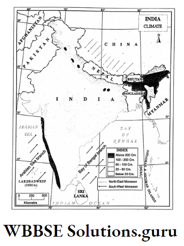 WBBSE Notes For Class 10 Geography Chapter 5 India India-Climate