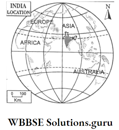 WBBSE Notes For Class 10 Geography Chapter 5 India Location Of India