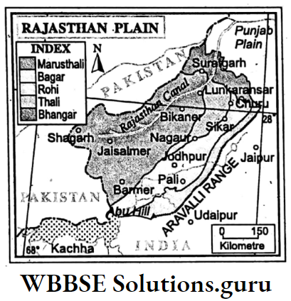 WBBSE Notes For Class 10 Geography Chapter 5 India Rajasthan Plain
