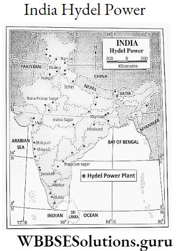 WBBSE Notes For Class 9 Geography and Environment Chapter 7 Resource Of India India Hydel Power
