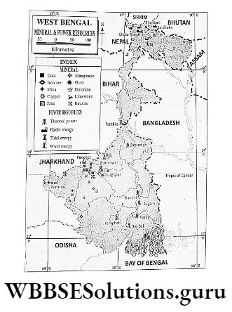 WBBSE Notes For Class 9 Geography and Environment Chapter 8 West Bengal Mineral & Power Resources In West Bengal