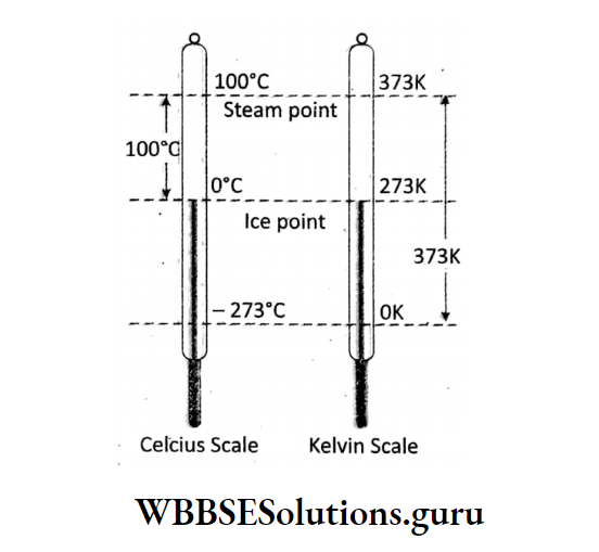 WBBSE Solutions For Class 10 Physical Science And Environment Chapter 2 Behaviour Of Gases celcius scale and kelvin scale