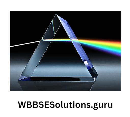 WBBSE Solutions For Class 10 Physical Science And Environment Chapter 5 Light Dispersion by a prism
