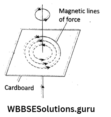 WBBSE Solutions For Class 10 Physical Science And Environment Chapter 6 current elecrticity magnetic field around a long straight wire