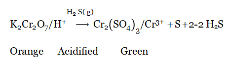 WBBSE Solutions For Class 10 Physical Science And Environment Chapter 8 Inorganic chemistry In The Laboratory And In Industry acidfied postassium dichornote Solution
