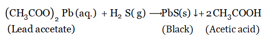 WBBSE Solutions For Class 10 Physical Science And Environment Chapter 8 Inorganic chemistry In The Laboratory And In Industry identidication test for h2s