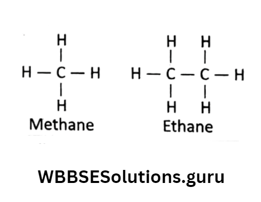 WBBSE Solutions For Class 10 Physical Science And Environment Chapter 8 Organic Chemistry methane and ethane