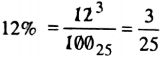 WBBSE Solutions For Class 8 Maths Arithmetic Chapter 5 Percentage Express 12% As A Fraction