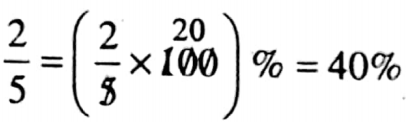 WBBSE Solutions For Class 8 Maths Arithmetic Chapter 5 Percentage Express 2 By 5 Into Percentage