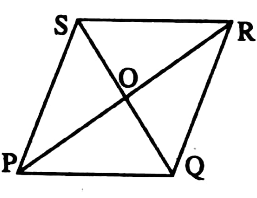 WBBSE Solutions For Class 9 Maths Geometry Chapter 1 Properties Of Parallelogram In Rhombus PQRS