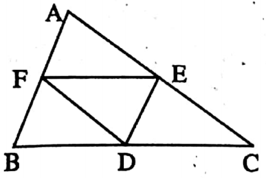 WBBSE Solutions For Class 9 Maths Geometry Chapter 2 Transversal And Mid Point TheoremThe Triangle Formed By Joing Midpoints Of Consectives Sodes Of Equilateral Triangle