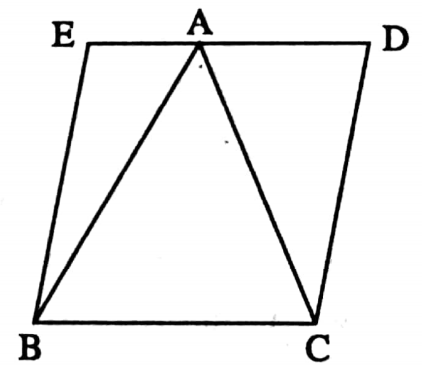 WBBSE Solutions For Class 9 Maths Geometry Chapter 3 Theorems On Area Area Of Rhombus BCDE