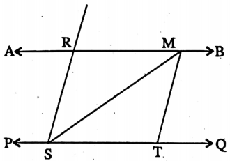 WBBSE Solutions For Class 8 Maths Geometry Chapter 8 Construction Construction Of Parallel Lines Example 3 Method 3 Step 6-1