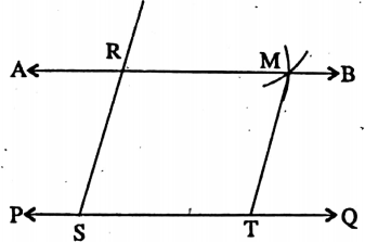 WBBSE Solutions For Class 8 Maths Geometry Chapter 8 Construction Construction Of Parallel Lines Example 3 Method 3 Step 6