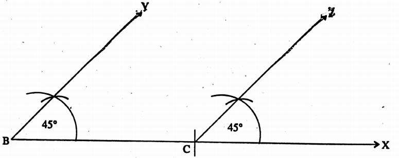 WBBSE Solutions For Class 8 Maths Geometry Chapter 8 Construction Construction Of Triangles Measurements Example 1 Step 3