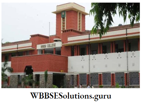 WBBSE Solutions For Class 10 History And Environment Chapter 2 Culture Characteristics And Discussions Hindu College