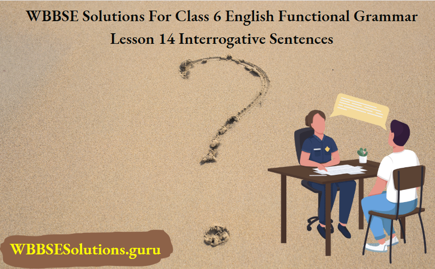 WBBSE Solutions For Class 6 English Functional Grammar Lesson 14 Interrogative Sentences