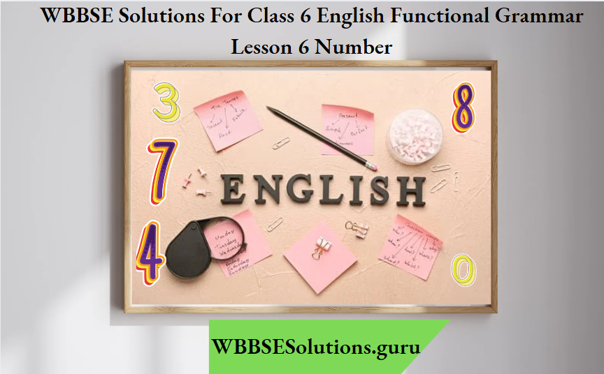 WBBSE Solutions For Class 6 English Functional Grammar Lesson 6 Number
