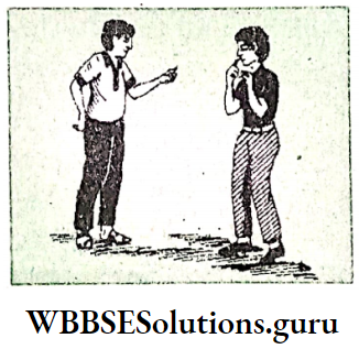 WBBSE Solutions For Class 8 English Functional Grammar Chapter 12 Prepositions Shouting At Him