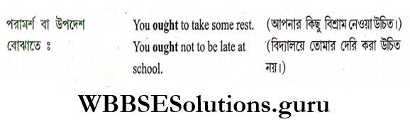 WBBSE Solutions For Class 8 English Functional Grammar Chapter 9 Modals Modals Ought To