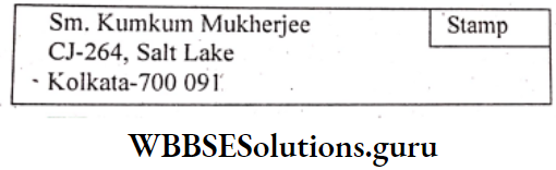 WBBSE Solutions For Class 8 English Writing Skills Letter Writing Ensuring Christmas Holidays