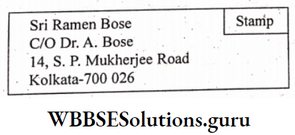 WBBSE Solutions For Class 8 English Writing Skills Letter Writing Home After Annual Examination