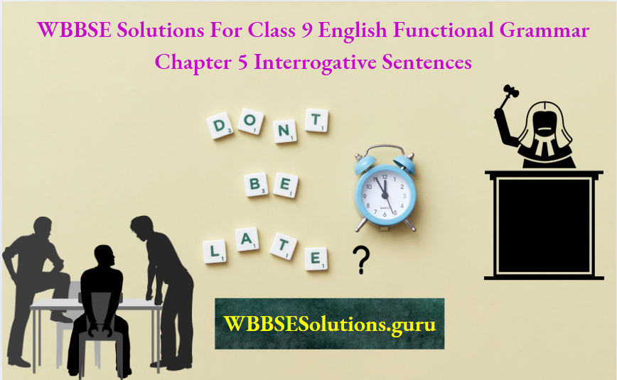WBBSE Solutions For Class 9 English Functional Grammar Chapter 5 Interrogative Sentences