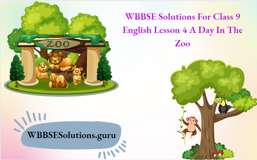 WBBSE Solutions For Class 9 English Lesson 4 A Day In The Zoo