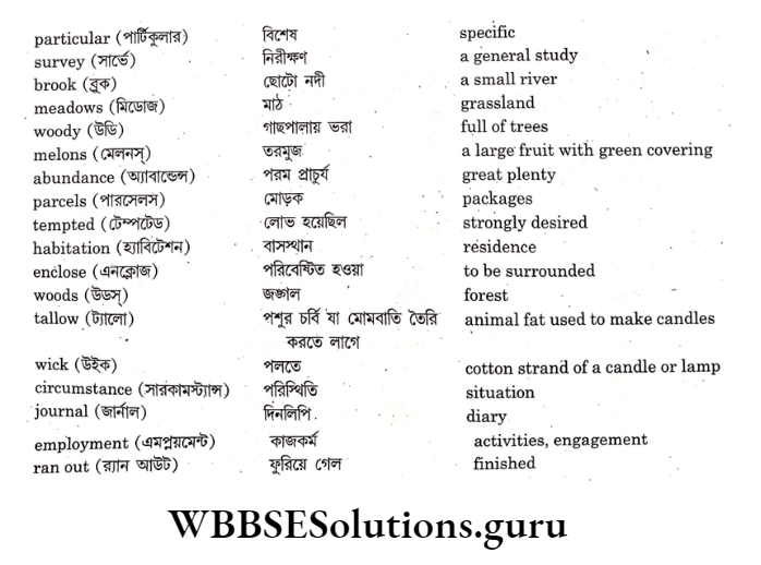 WBBSE Solutions For Class 9 English Reading Skill Lesson 10 Ashipwrecked sailor section-4