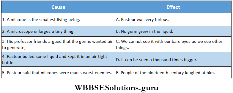 WBBSE Solutions For Class 8 English Reading Skill Unseen Detailed Reading Complete Cause And Effect