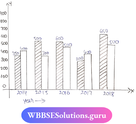 Double Bar Graph Cotton Dress And Woolen Dress 10 Uniy Equal To 100 Books Bar Graph
