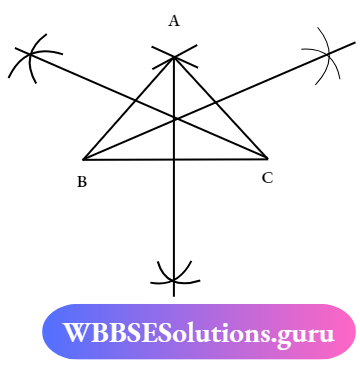 WBBSE Solutions For Class 7 Maths Geometry Chapter 1 Revision Of Old Lesson A Triangle ABC And Bisect And If The Angle Bisectors Are Concurrent
