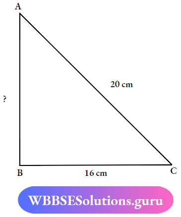 WBBSE Solutions For Class 7 Maths Geometry Chapter 3 Properties Of Triangle The Two Lengths Of Hypotenuse