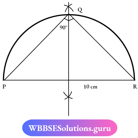 WBBSE Solutions For Class 7 Maths Geometry Chapter 4 Construction Of Triangles Isoscles Right Angle Triangle PQR