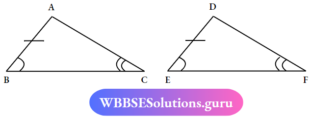 WBBSE Solutions For Class 7 Maths Geometry Chapter 5 Concept Of Congruency AAS Congruency Of Triangle