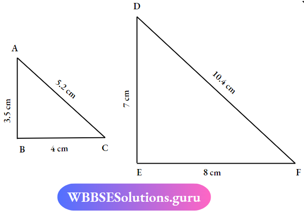 WBBSE Solutions For Class 7 Maths Geometry Chapter 5 Concept Of Congruency The Triangles Are Congruent 2