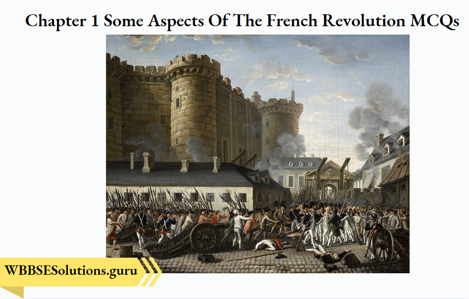 WBBSE Class 9 Fundamentals Of History Chapter 1 Some Aspects Of The French Revolution MCQs