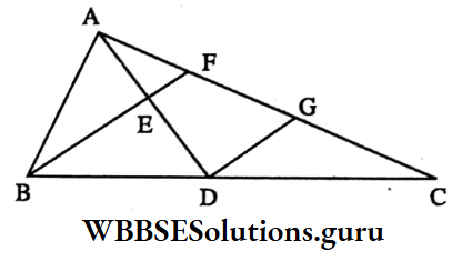 WBBSE 9 Maths Geometry Chapter 2 In Trapezium ABC The Length Of AF Is 2.5 cm