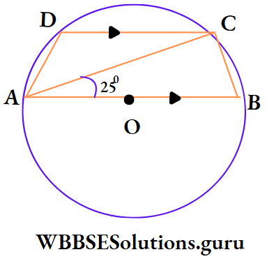 WBBSE Class 10 Maths Geometry Chapter 1 Theorems Related To Circle ABCD is a cyclic quadrilateral.