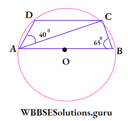 WBBSE Class 10 Maths Geometry Chapter 1 Theorems Related To Circle ABCD is a cyclic quadrilateral