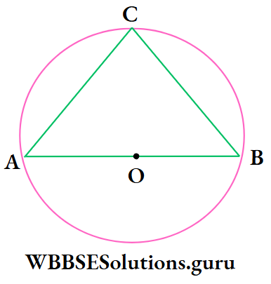 WBBSE Class 10 Maths Geometry Chapter 1 Theorems Related To Circle ADB is diameter of a circle