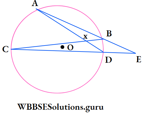 WBBSE Class 10 Maths Geometry Chapter 1 Theorems Related To Circle O is the centre of the circle if BCD